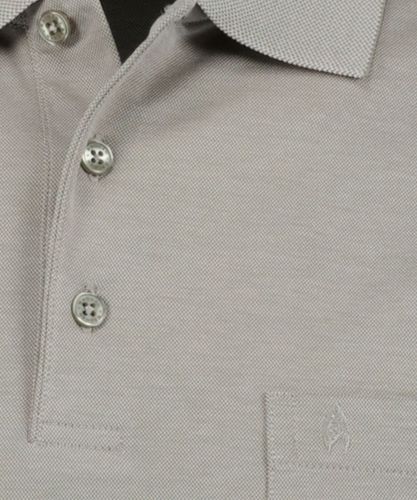 RAGMAN Softknit-Polo mit Brusttasche, kurzarm