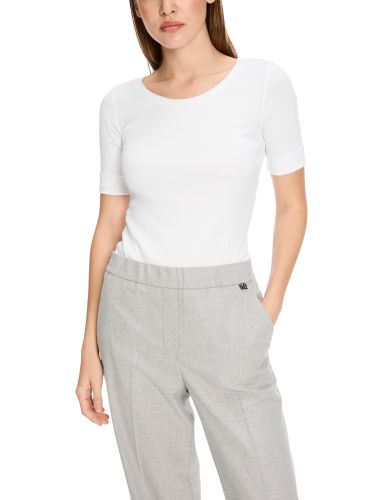 MARC CAIN Rundhals-Shirt mit halben Ärmeln