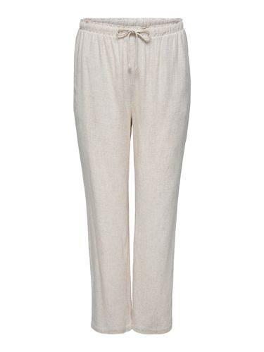 ONLY CARMAKOMA CARSIESTA HW PULL-UP LINEN BL PNT NOOS 32