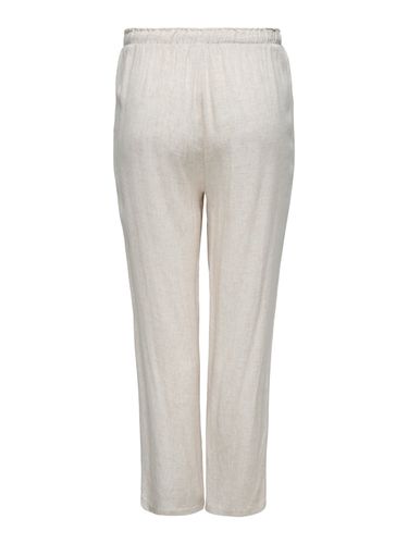 ONLY CARMAKOMA CARSIESTA HW PULL-UP LINEN BL PNT NOOS