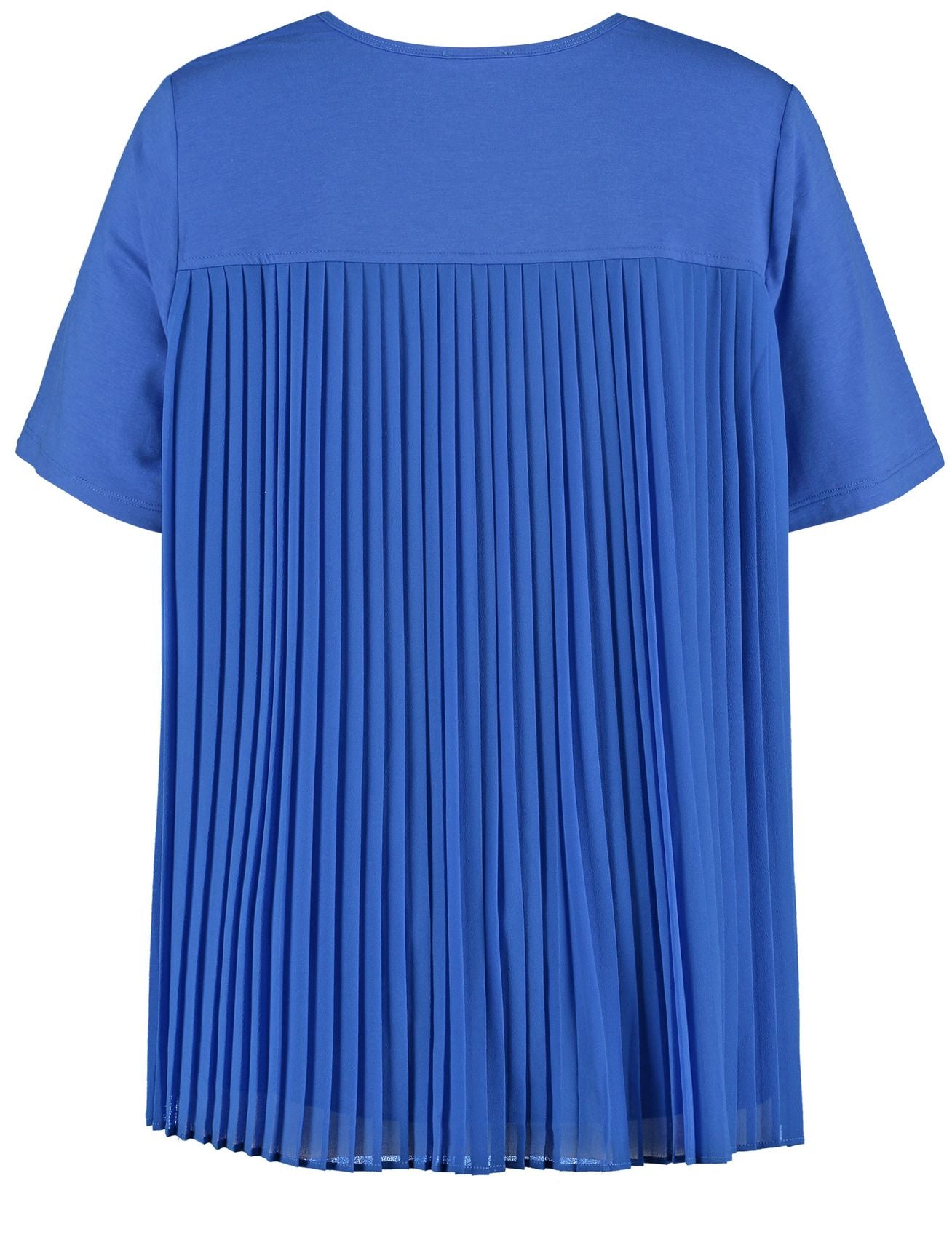Ausgestelltes Shirt mit Plissee-Rücken