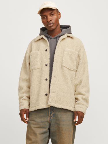 JACK & JONES JORNEWTON TEDDY OVERSHIRT LS LN