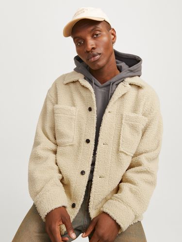 JACK & JONES JORNEWTON TEDDY OVERSHIRT LS LN