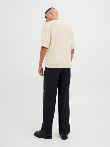 JACK & JONES JORVARENNA KNIT SS SPLIT NECK