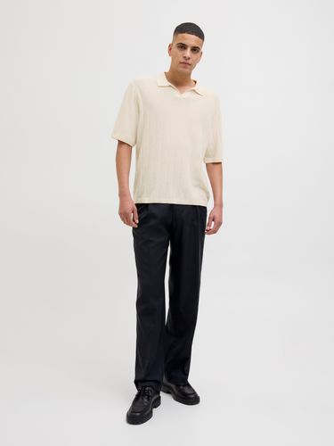 JACK & JONES JORVARENNA KNIT SS SPLIT NECK