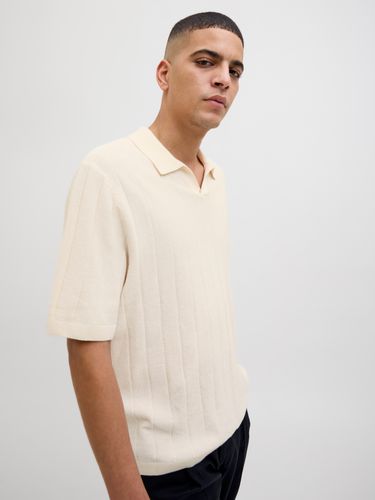 JACK & JONES JORVARENNA KNIT SS SPLIT NECK