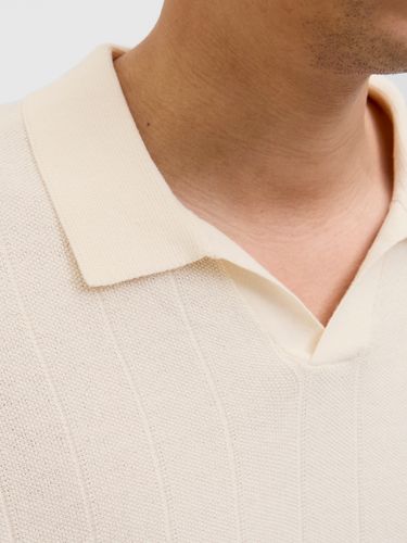 JACK & JONES JORVARENNA KNIT SS SPLIT NECK