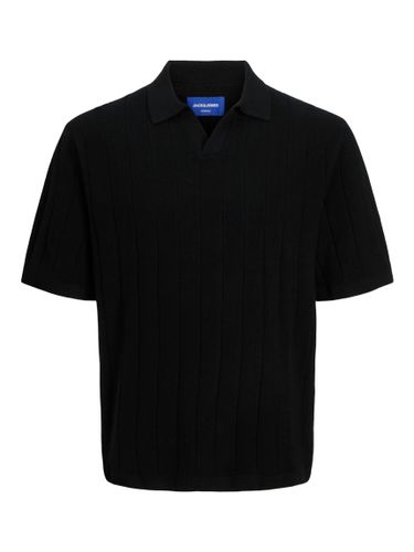 JACK & JONES JORVARENNA KNIT SS SPLIT NECK L