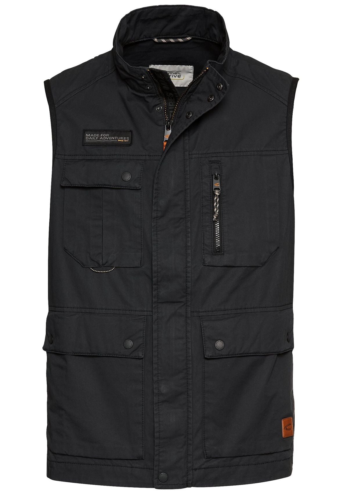 Outdoor-Weste mit Stehkragen