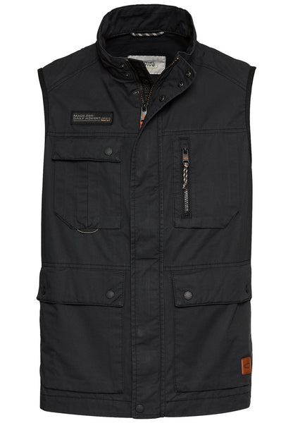 Outdoor-Weste mit Stehkragen