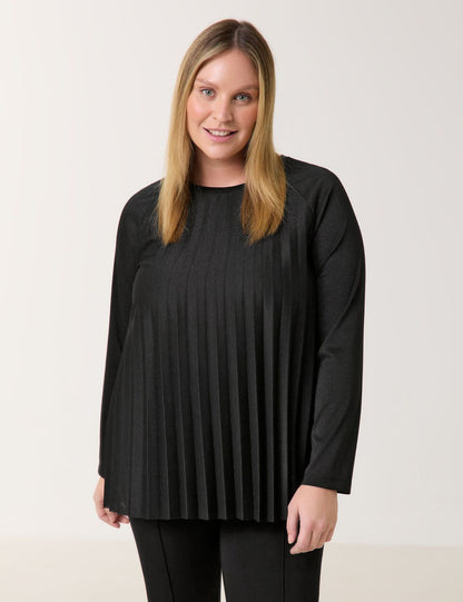 SAMOON Ausgestellter Pullover mit Glitzer-Effekt