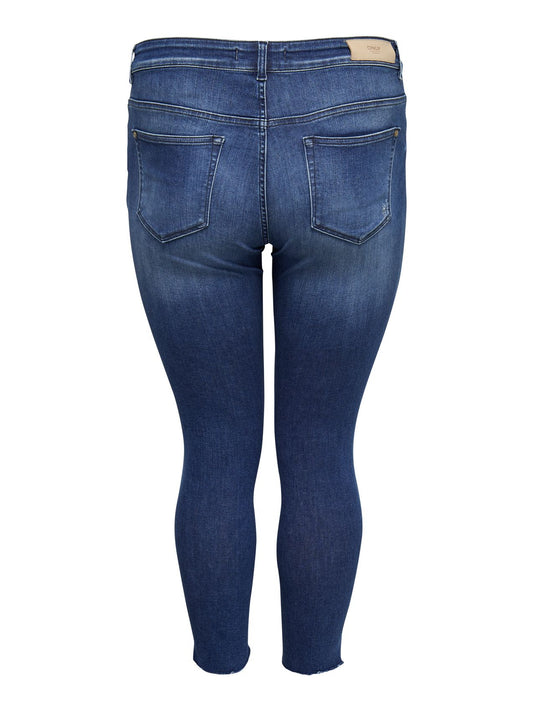 ONLY CARMAKOMA CARWILLY REG SKINNY ANK JEANS MBD NOOS