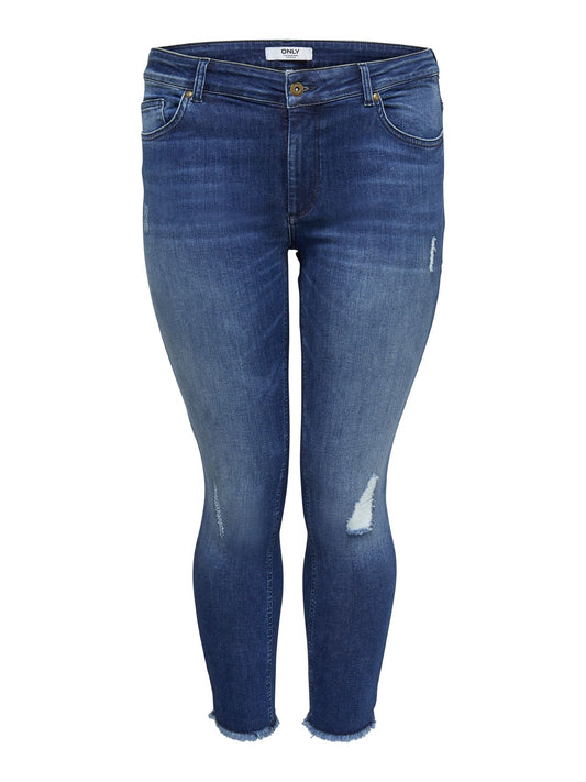 ONLY CARMAKOMA CARWILLY REG SKINNY ANK JEANS MBD NOOS