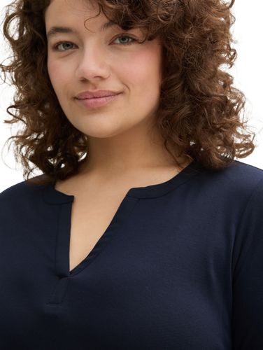 TOM TAILOR Plus Size - Langarmshirt mit Lyocell