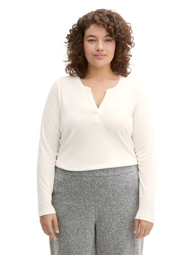 TOM TAILOR Plus Size - Langarmshirt mit Lyocell