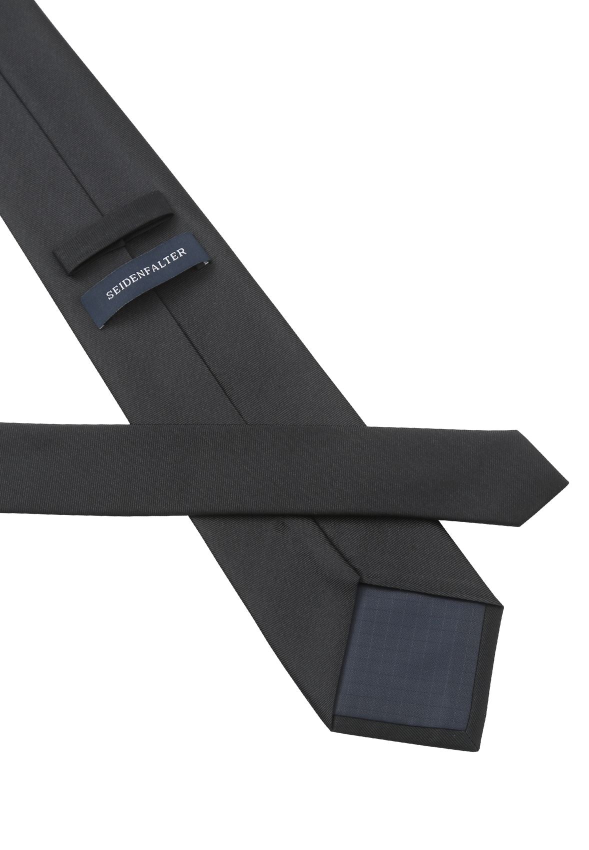 SEIDENFALTER Krawatte Uni 8cm XXL
