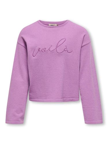 ONLY KOGIBI LS EMB O-NECK CP KNT