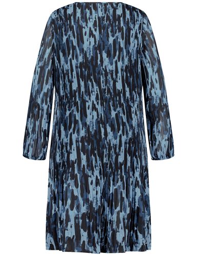 SAMOON Knieumspielendes Plissekleid