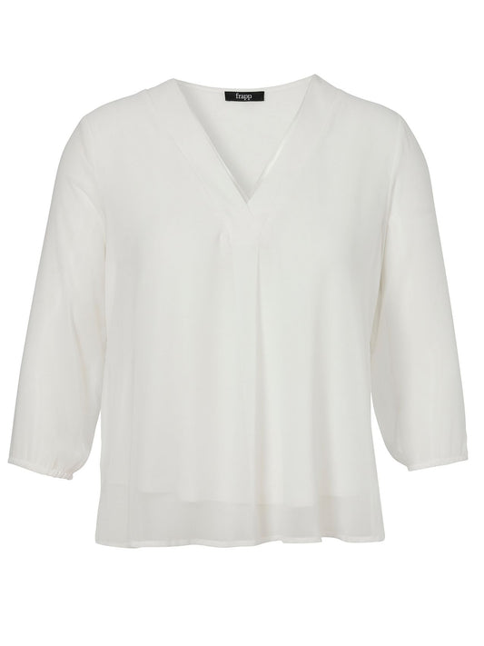 FRAPP Bluse V-Ausschnitt 3/4 Arm 54