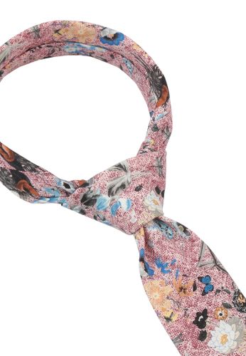 SEIDENFALTER Krawatte Blume 6cm