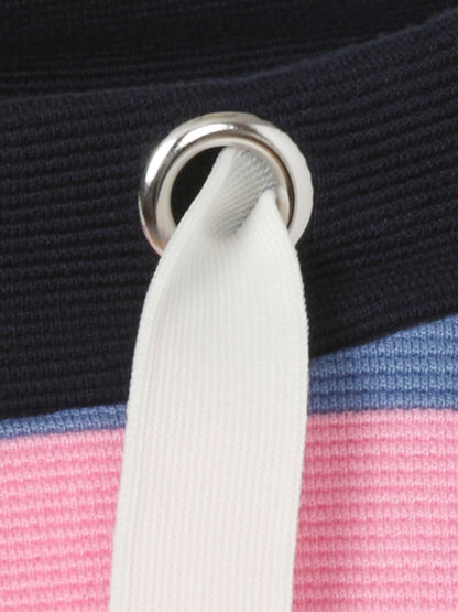 VIA APPIA Sweatshirt Stehkragen 1/1 Arm Ringel