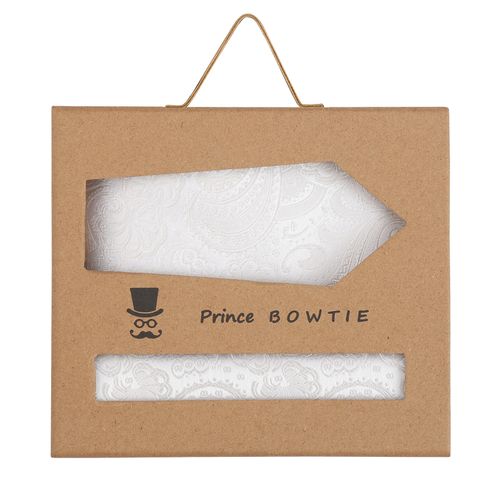 PRINCE BOWTIE Set Krawatte+Tuch Paisley Default Title