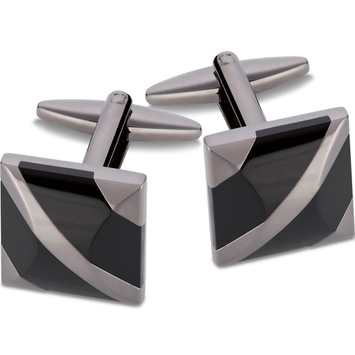 LINDENMANN Manschettenknöpfe rh Onyx