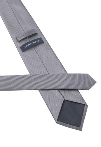 SEIDENFALTER Krawatte Uni 8cm XXL