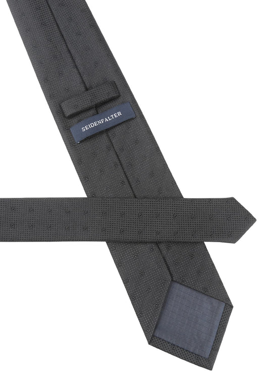 SEIDENFALTER Trauer Krawatte 8cm XXL Default Title