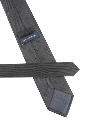 SEIDENFALTER Trauer Krawatte 8cm XXL