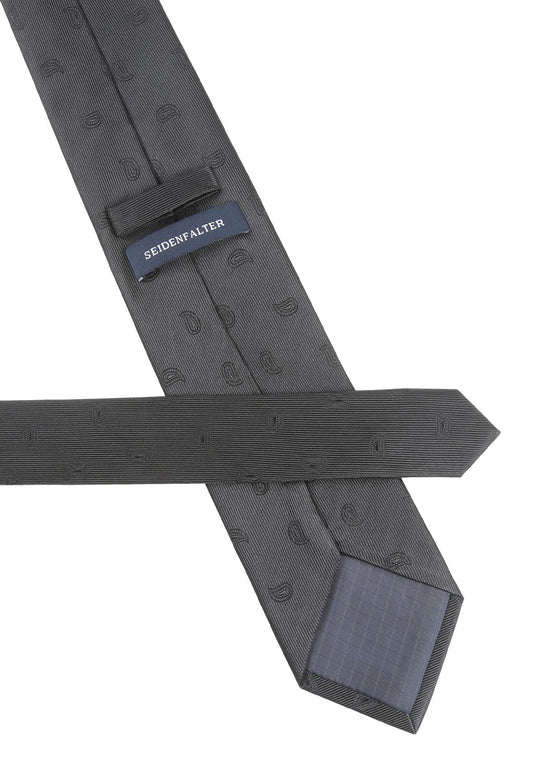 SEIDENFALTER Trauer Krawatte 8cm XXL Default Title