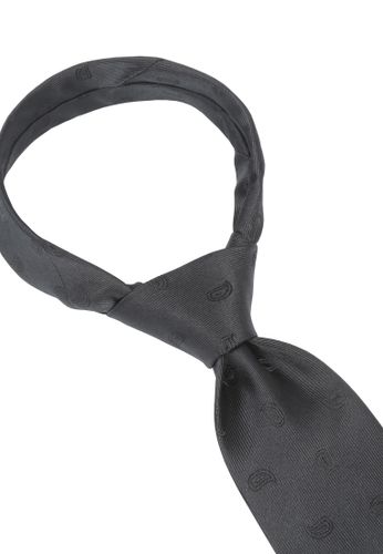 SEIDENFALTER Trauer Krawatte 8cm XXL