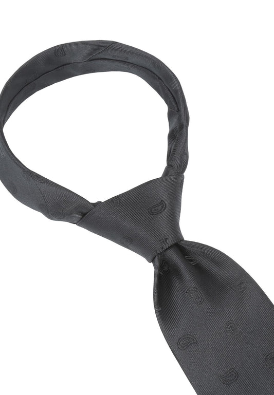 SEIDENFALTER Trauer Krawatte 8cm XXL