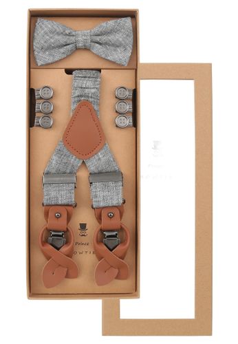 PRINCE BOWTIE Set Hosenträger+Fliege Uni Default Title