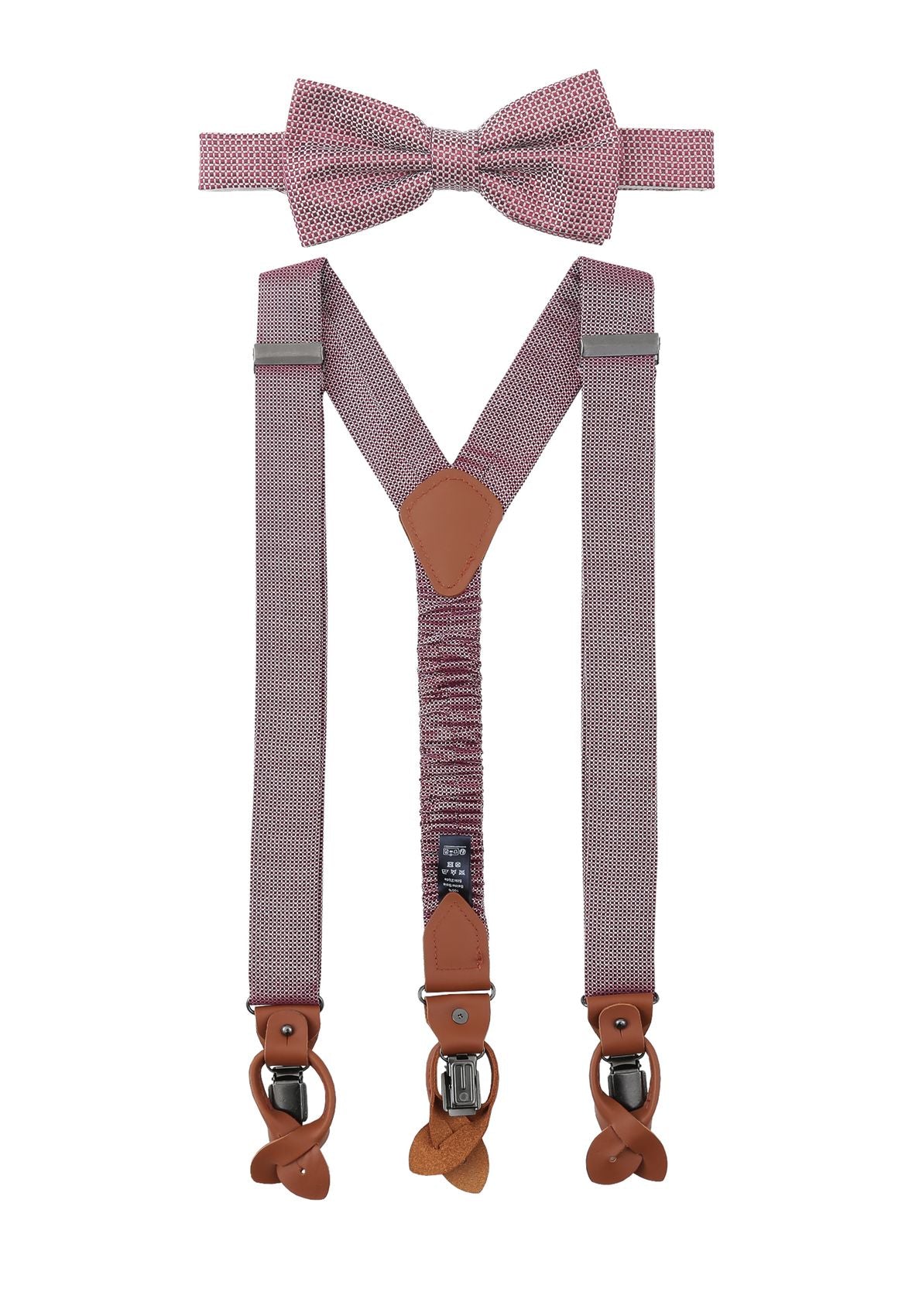 SEIDENFALTER Set Hosenträger+Fliege Micro