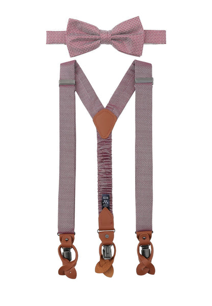 SEIDENFALTER Set Hosenträger+Fliege Micro