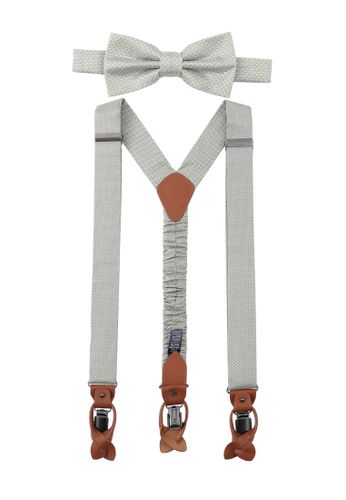 PRINCE BOWTIE Set Hosenträger+Fliege Micro