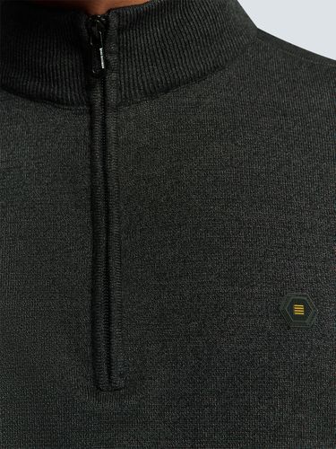NO EXCESS NO EXCESS Pullover Half Zip 2 Coloured Melange