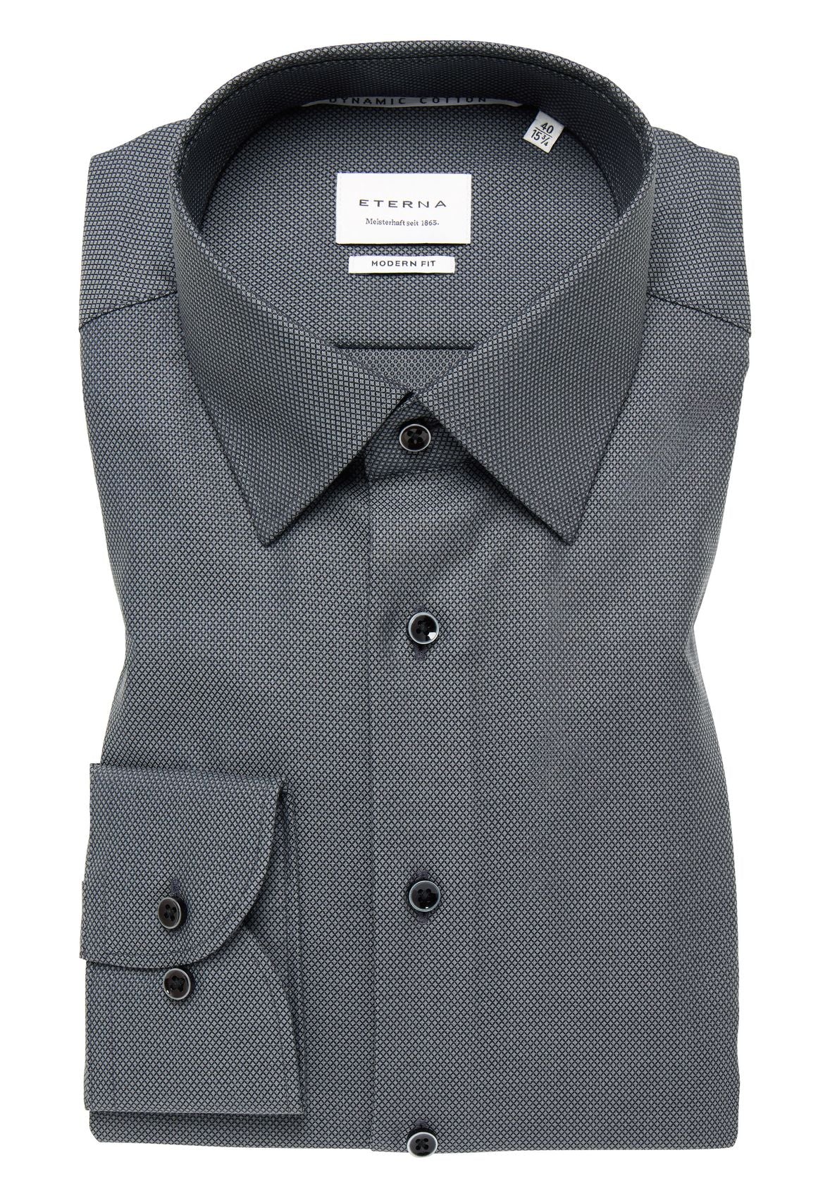 Dynamic Cotton Dobbydesign Langarm