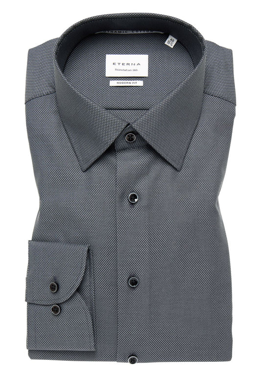 Dynamic Cotton Dobbydesign Langarm