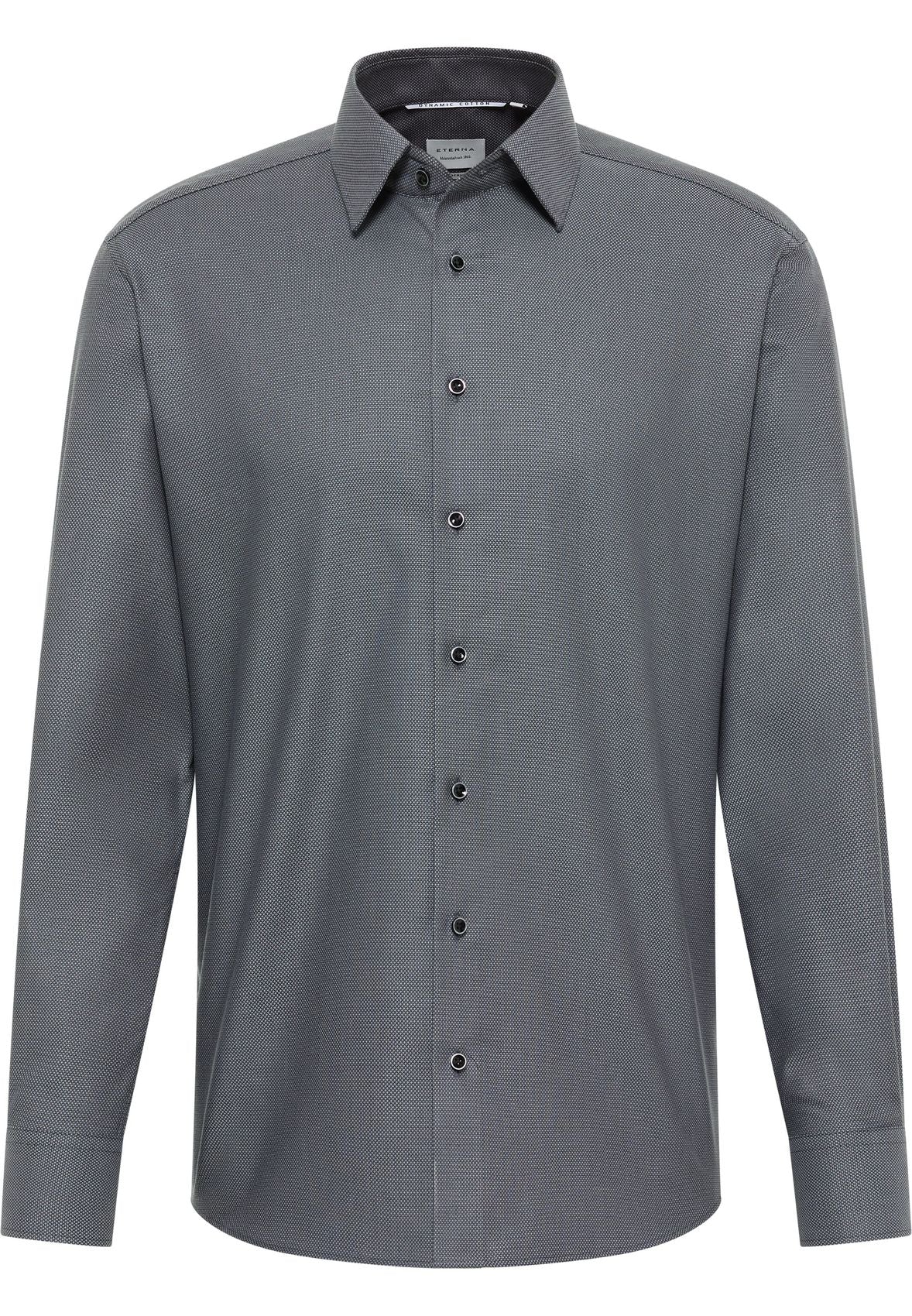 Dynamic Cotton Dobbydesign Langarm