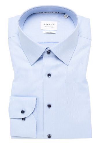 ETERNA Dynamic Cotton Dobbydesign Langarm Default Title