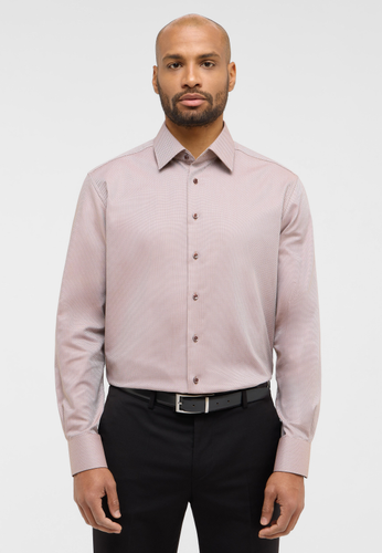 ETERNA Hemd Dobbydesign Langarm