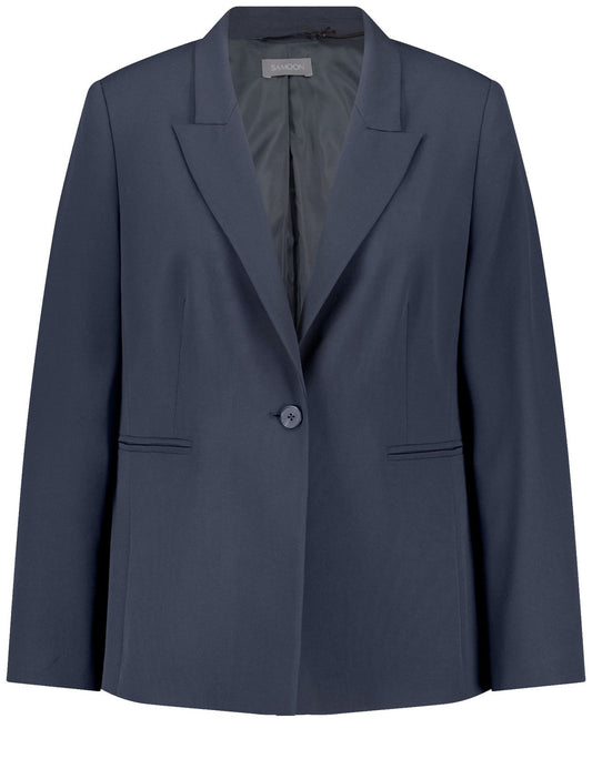 SAMOON Klassischer Blazer mit Paspeltaschen 42