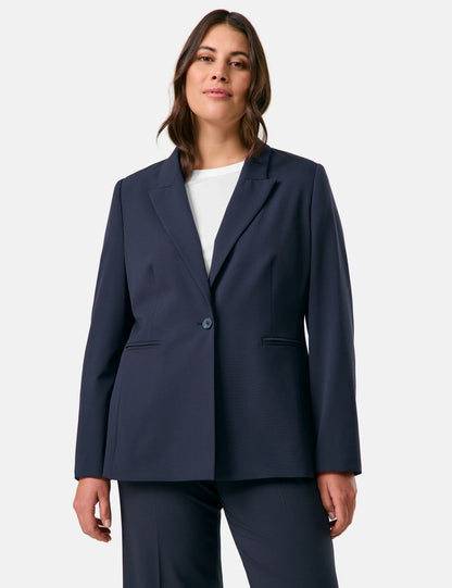 SAMOON Klassischer Blazer mit Paspeltaschen