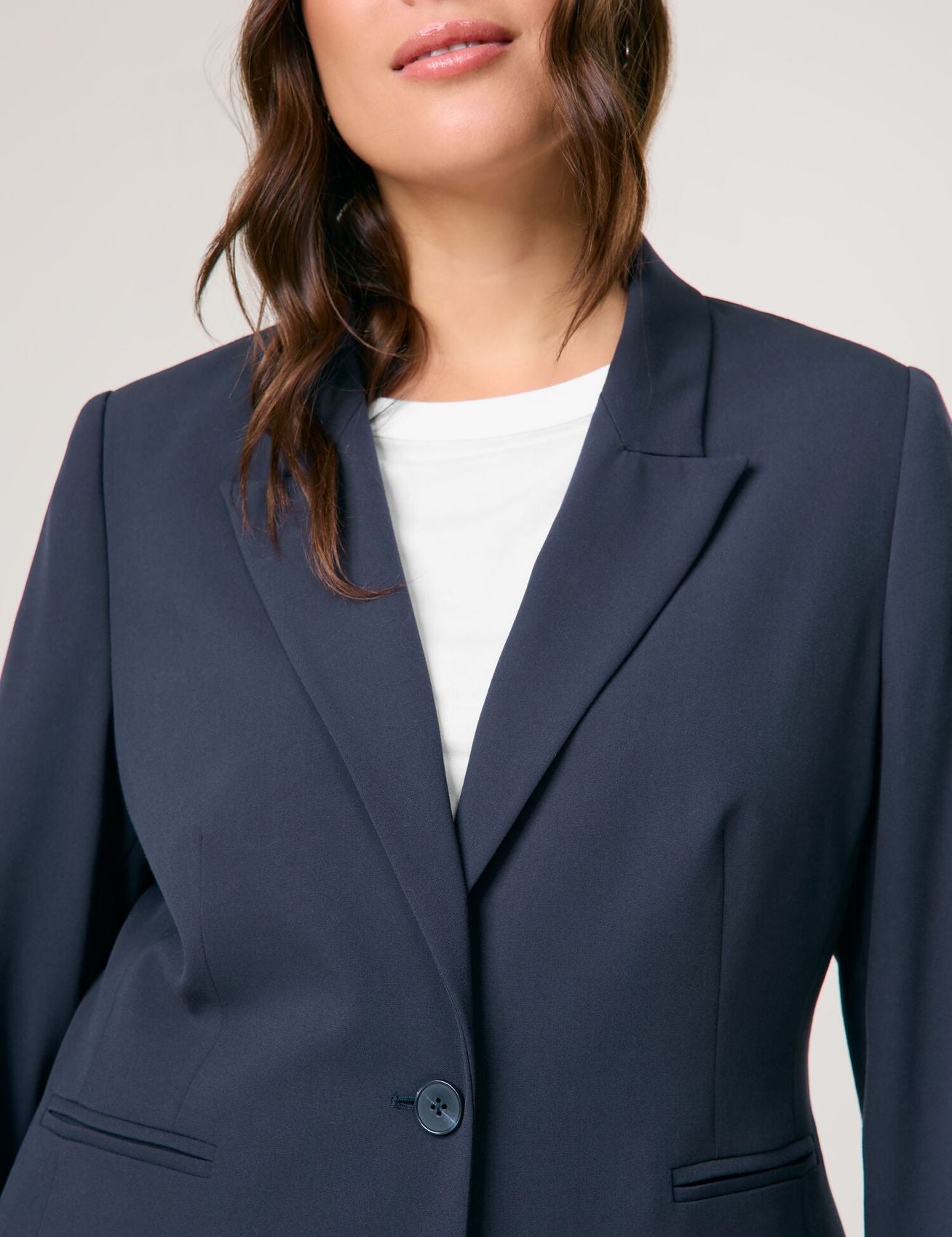 SAMOON Klassischer Blazer mit Paspeltaschen