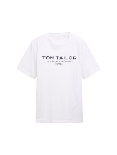 TOM TAILOR T-Shirt aus Baumwolle mit Logo-Print