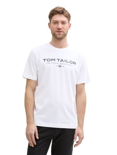 TOM TAILOR T-Shirt aus Baumwolle mit Logo-Print