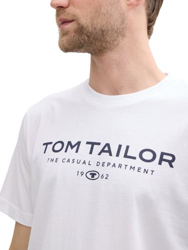 TOM TAILOR T-Shirt aus Baumwolle mit Logo-Print