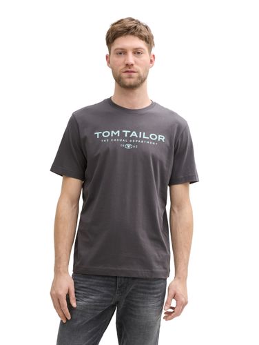 TOM TAILOR T-Shirt aus Baumwolle mit Logo-Print
